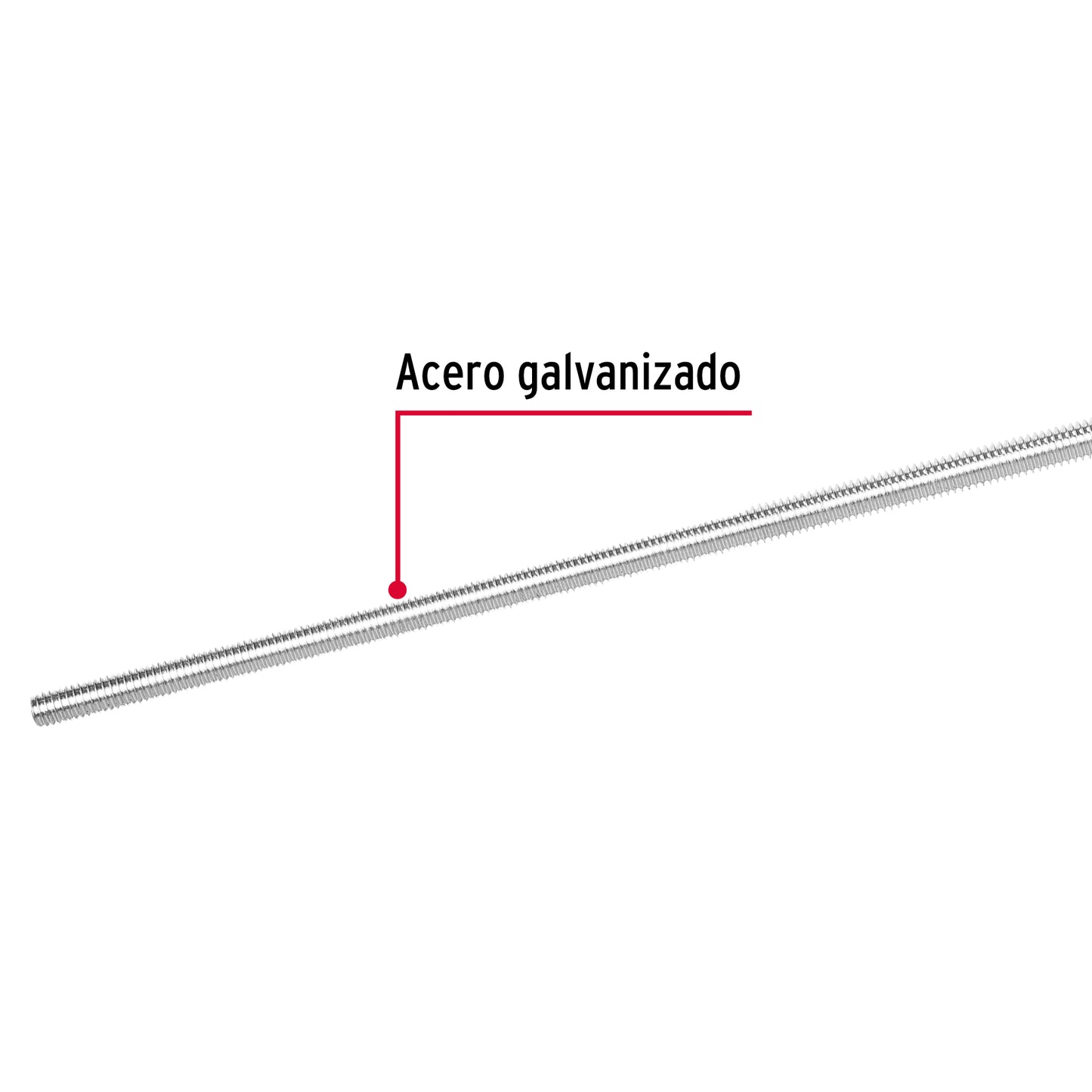 Varilla roscada galvanizada 5/16 pulg