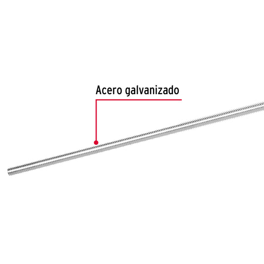 Varilla roscada galvanizada 5/16 pulg