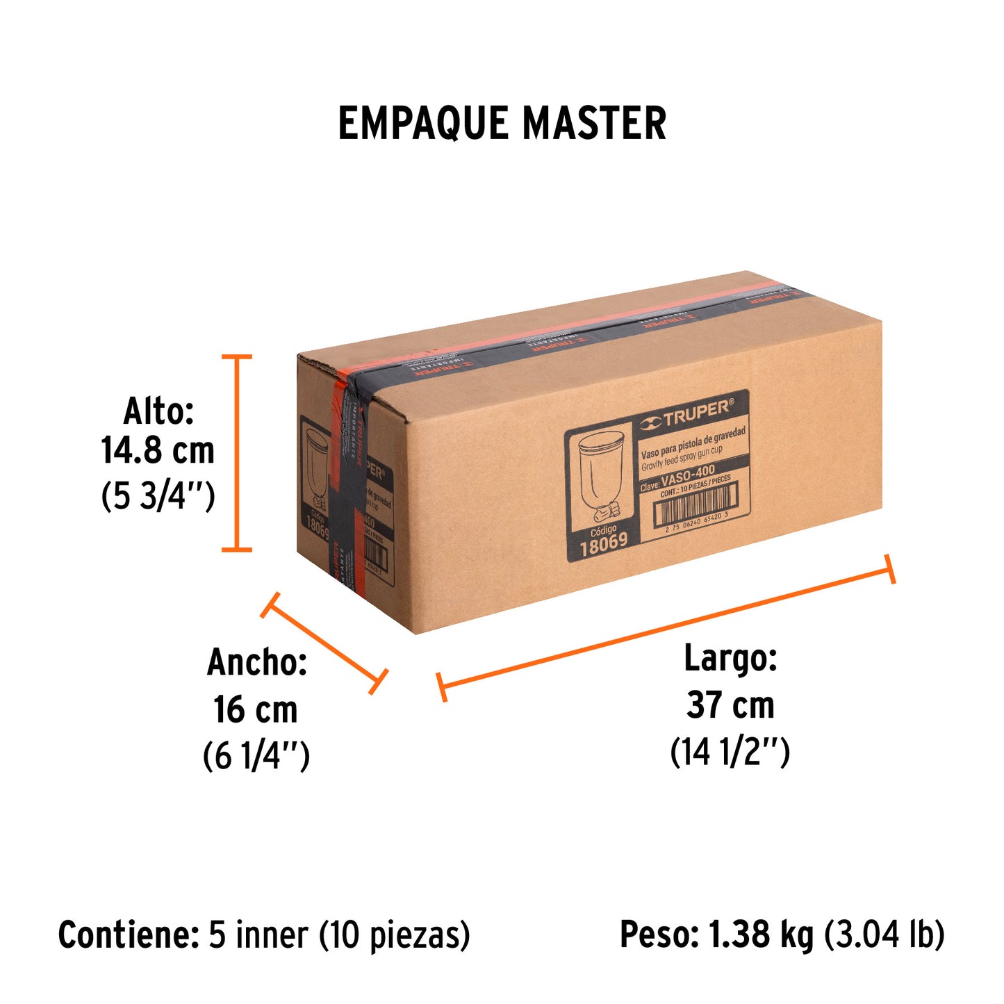 Vaso aluminio para PIPI-400 - SKU 18069