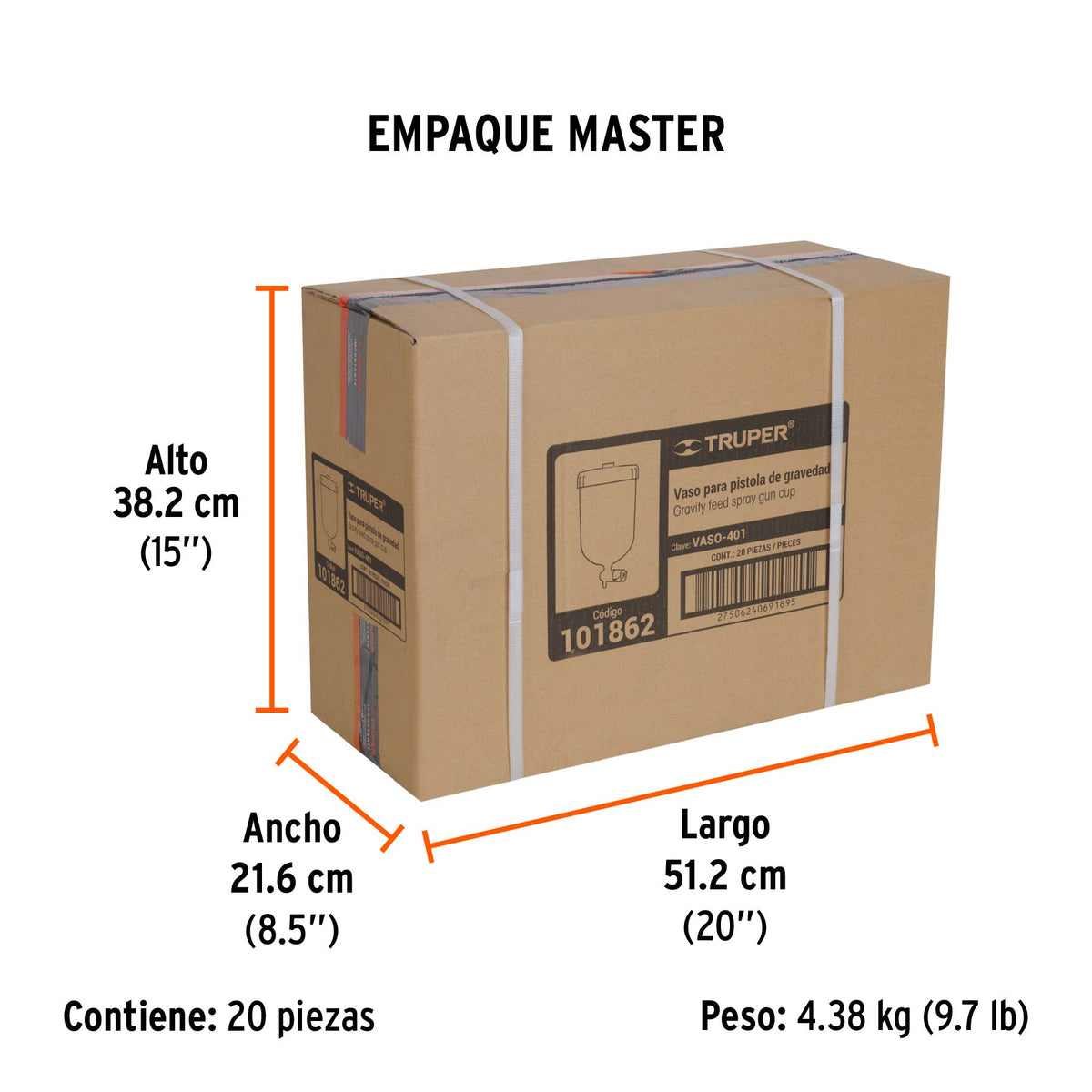 Vaso plastico para PIPI-401/402/403 - SKU 101862