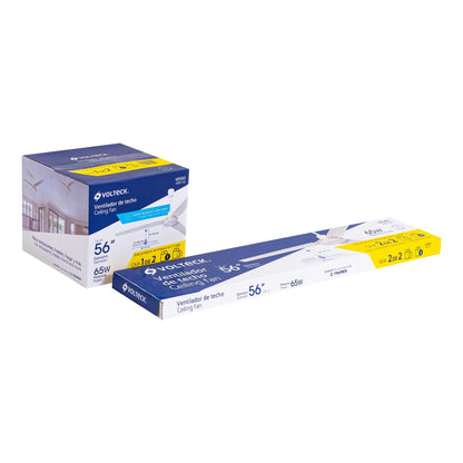 Ventilador de techo para interior de 56" blanco