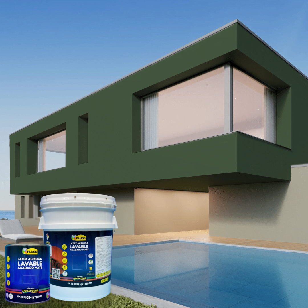 Pintura látex Pluss mate acrílica lavable para interior y exterior