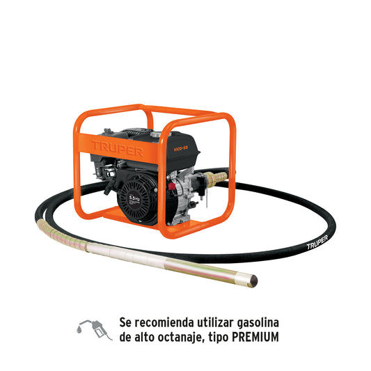 Vibrador para concreto, a gasolina, 163 cc, 5.5 HP
