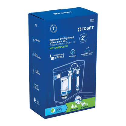 Juego de accesorios para WC con sistema dual