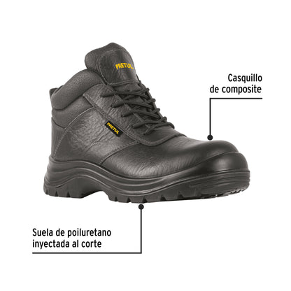 Bota de seguridad negra 27 casquillo