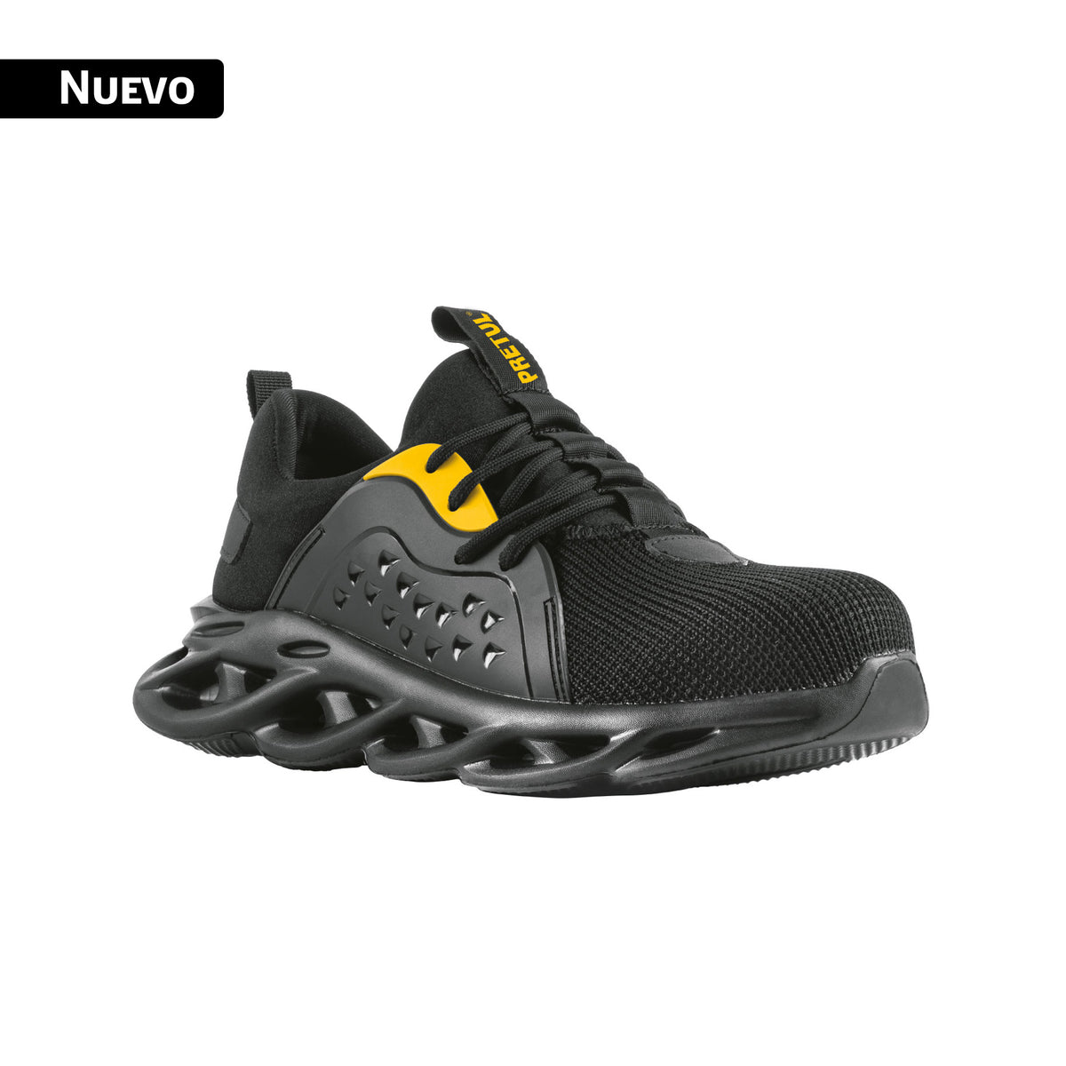 Tenis de seguridad #29, casquillo metálico, negros