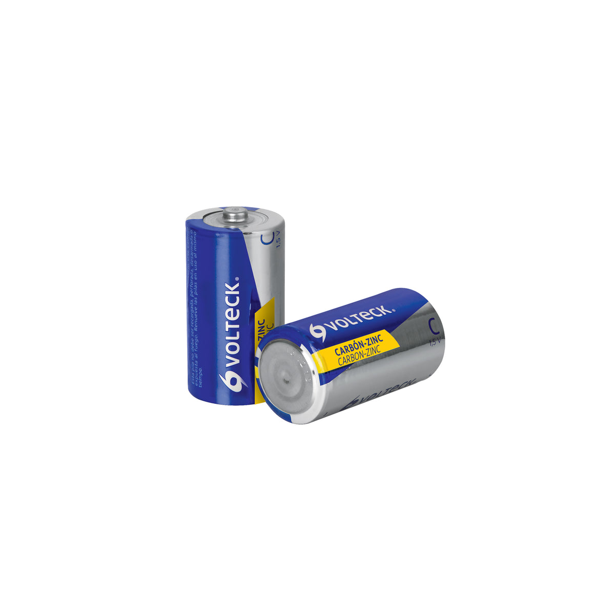 Blíster con 2 pilas zinc-carbón C