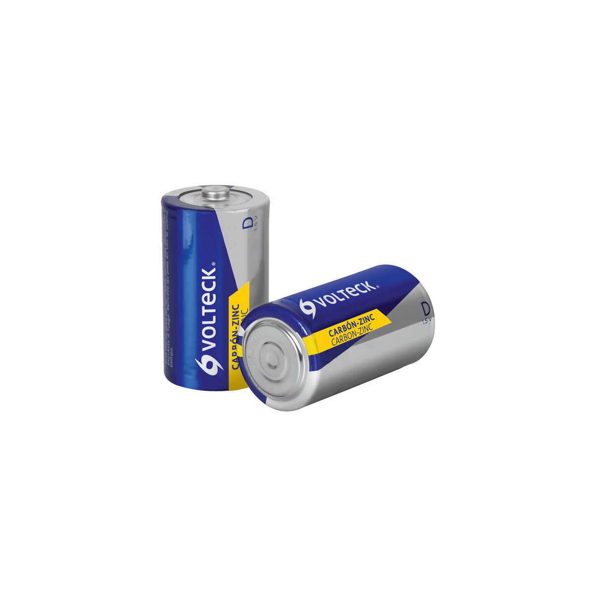 Blíster con 2 pilas zinc-carbón D