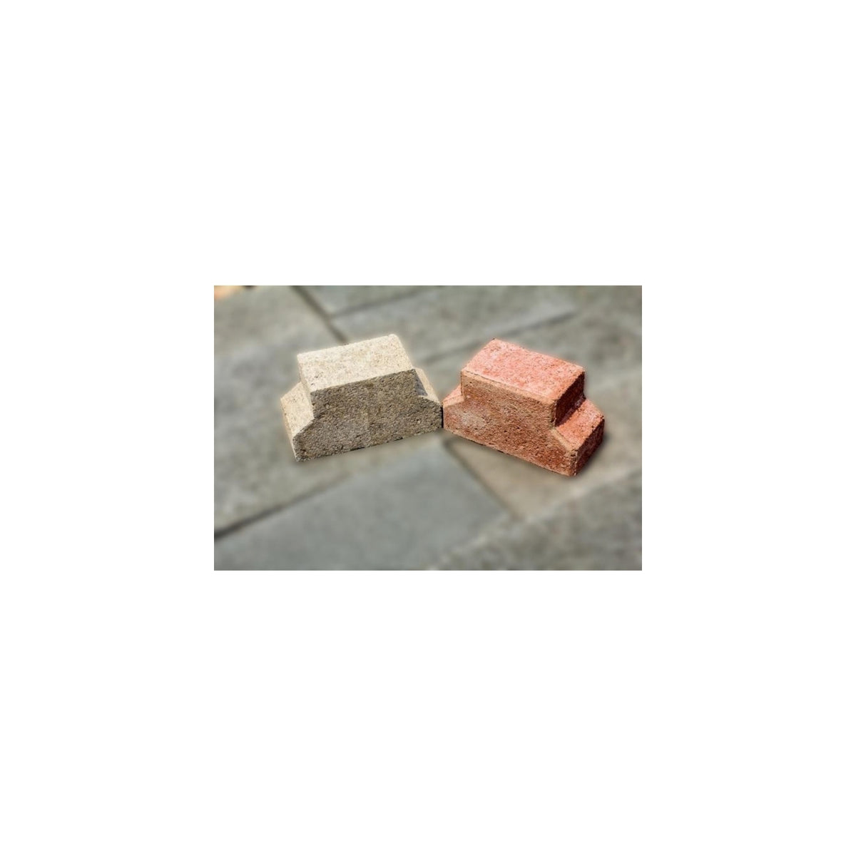 Adoquín cruz mitad larga 11x24x10 cm — foto de referencia del fabricante (modelo mitad corta)