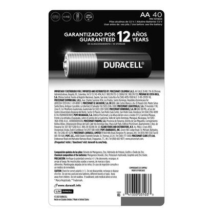 Duracell Baterías Alcalinas AA 40 Unidades