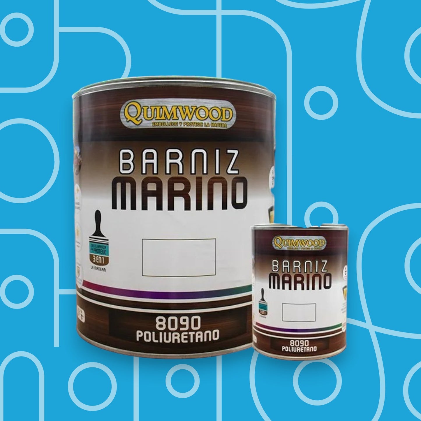 Barniz marino alquídico con acabado brillante ámbar