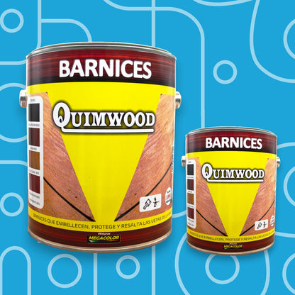 Barniz entintado Megacolor 3 en 1 para madera con acabado brillante