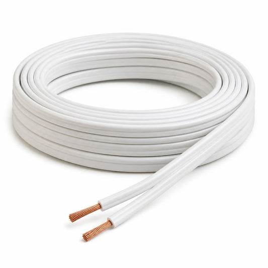 Cable dúplex SPT 2x14 AWG — rollo de cable flexible de dos conductores