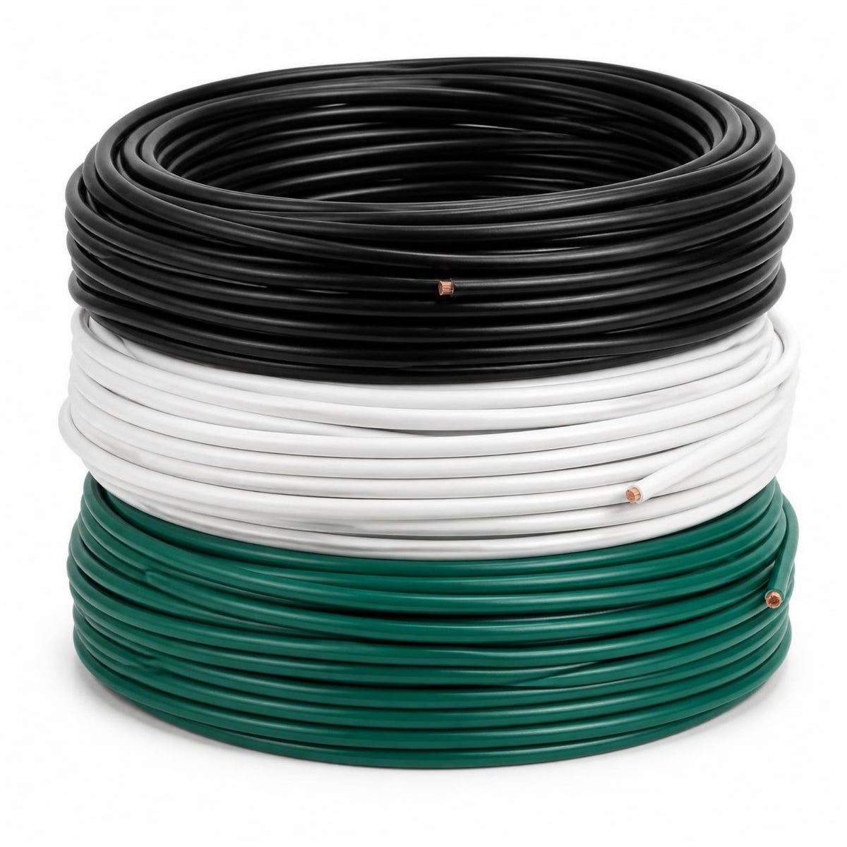 Cable THHN de 10 AWG de cobre — bobina de conductor de cobre aislado