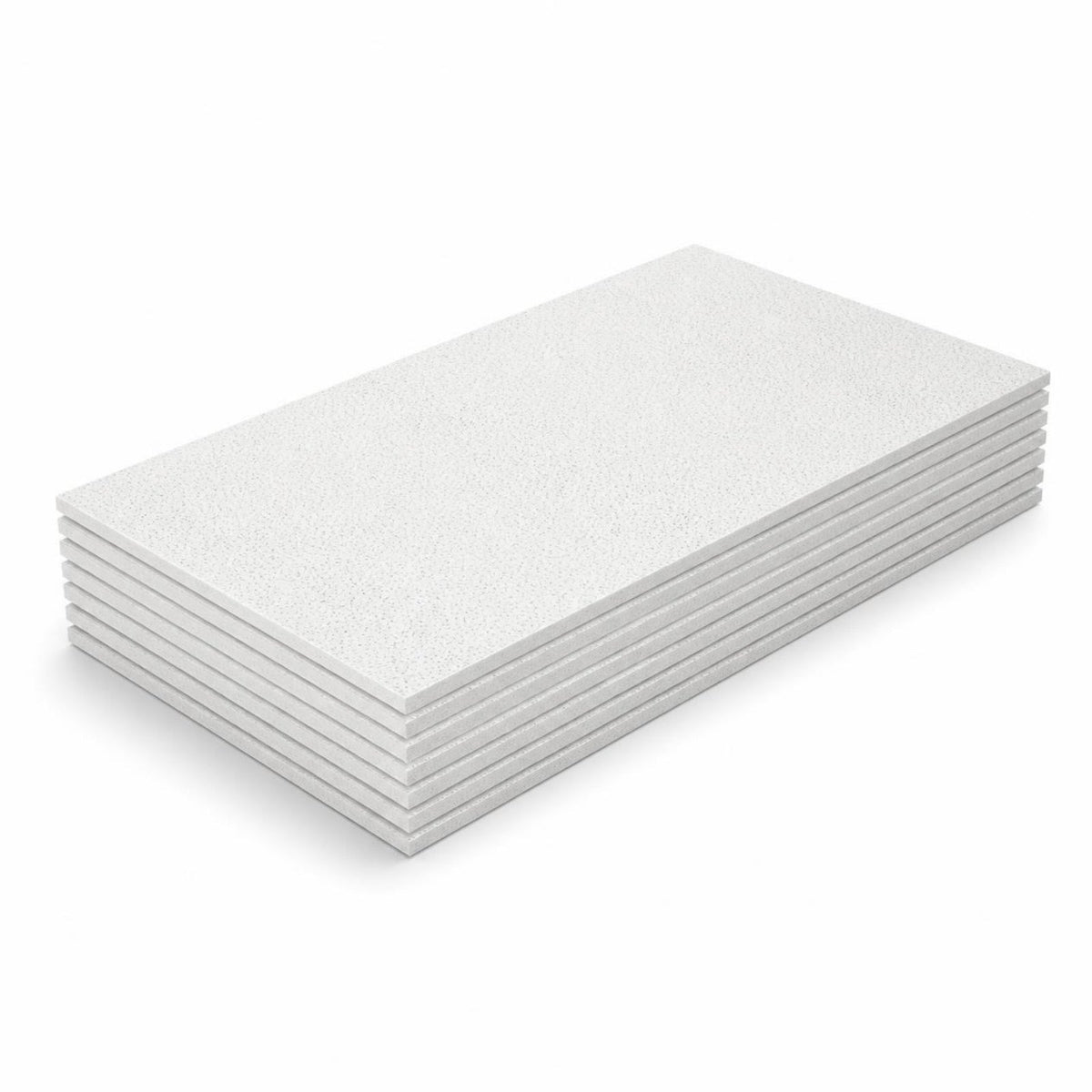 Lámina para Cielo Falso 61 x 121 cm 5 mm — láminas modulares apiladas sobre fondo blanco