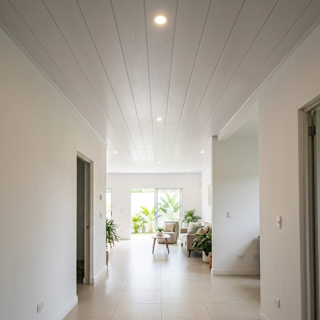 Imagen ilustrativa de Cielo Raso PVC Blanco Mate H05 instalado
