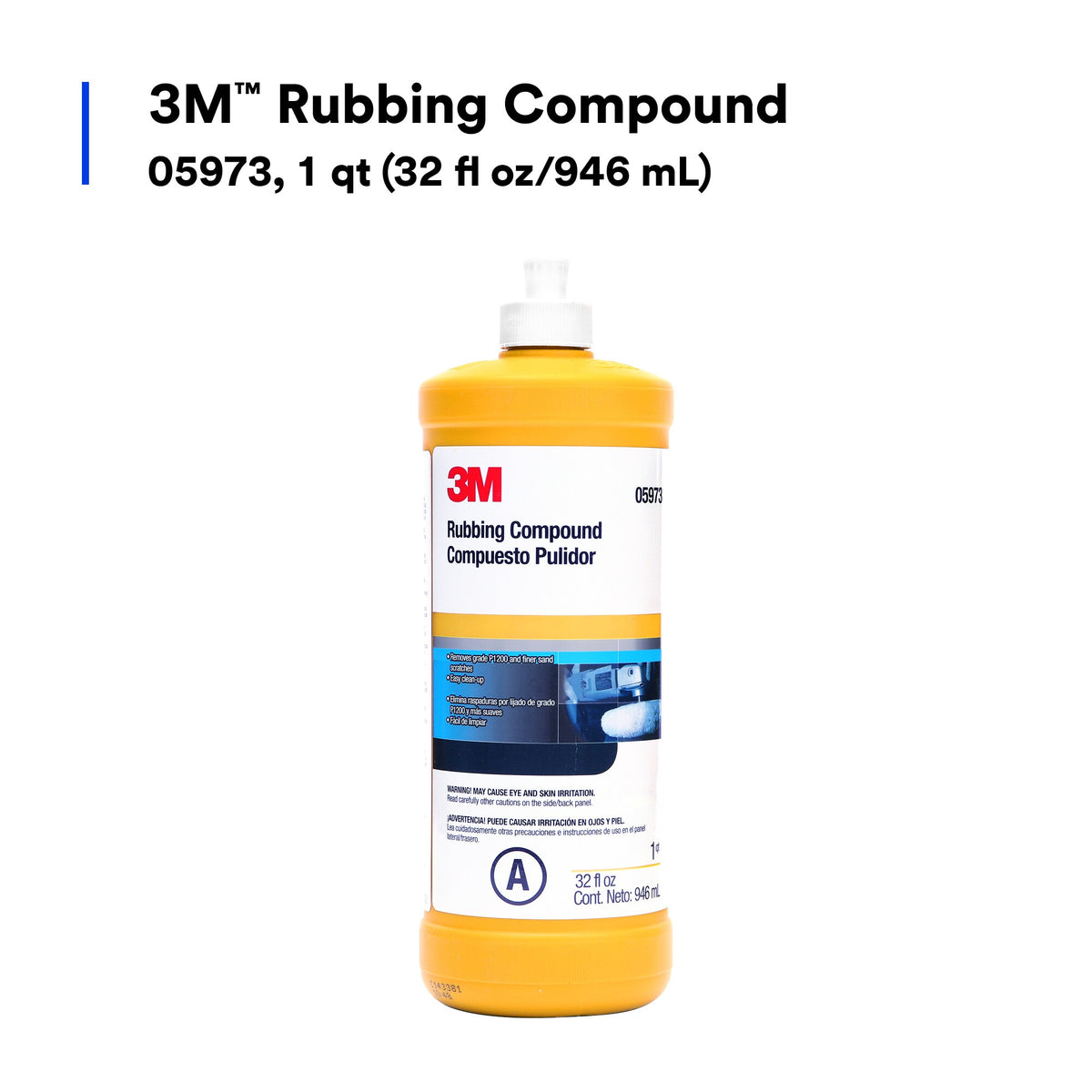 Compuesto Pulidor Rubbing Compound 05973, 1 qt (946 mL)