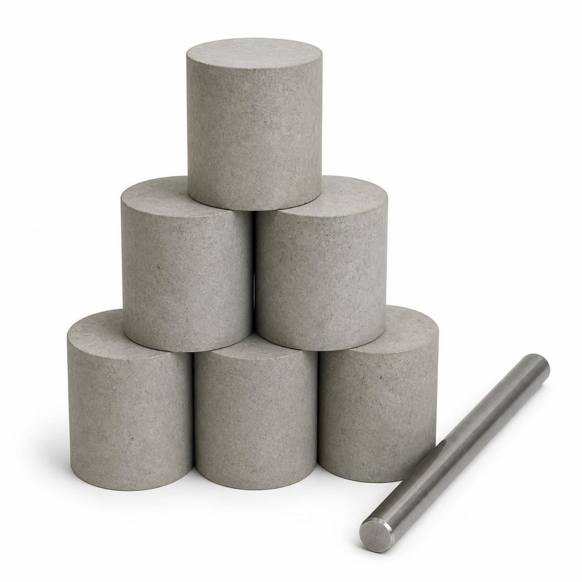 Concreto de alta resistencia Holcim 420 a 700 kg/cm² — cilindros de ensayo de concreto, imagen de referencia
