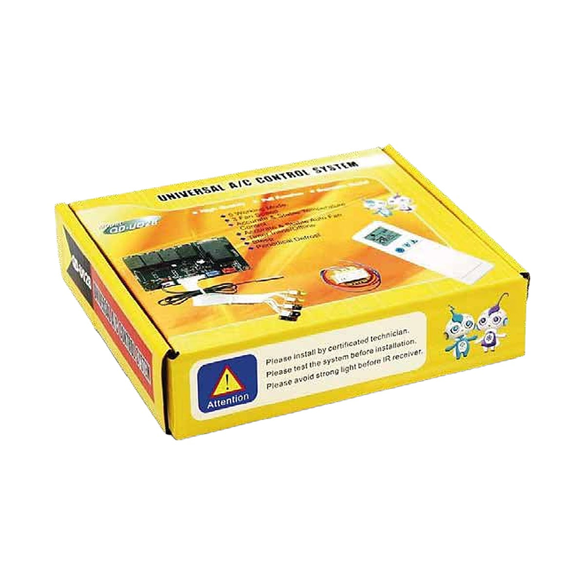 Sistema de control universal para aire acondicionado en su empaque