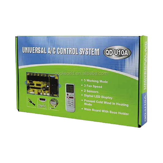 Sistema de control universal para aire acondicionado en su empaque