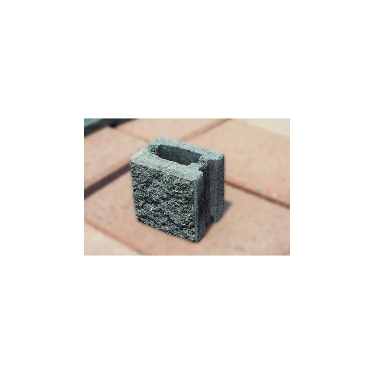 Dado de concreto 12x20x20 cm — foto de referencia del fabricante (línea de fachada, gris)