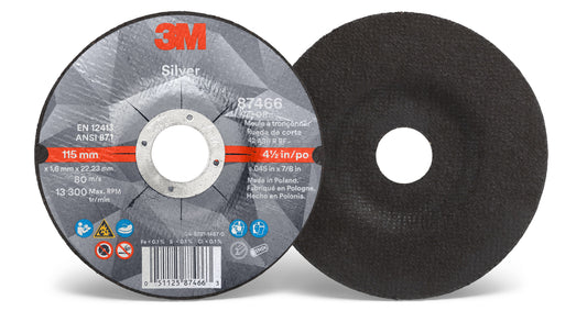 Disco de Corte Silver T27 Centro Embutido 4½" x 0.045" x 7/8"