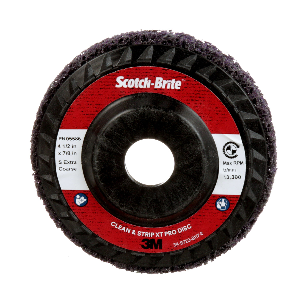 Disco Decapador Scotch-Brite Clean and Strip XT Pro Morado 4½" x 7/8"