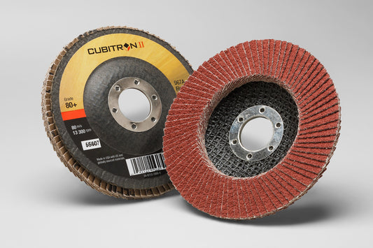 Disco Flap Cubitron II 967A 4½" x 7/8" Grano 80+ T27