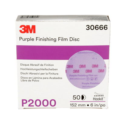Disco Hookit Purple Finishing Film 260L 6" Grano P2000