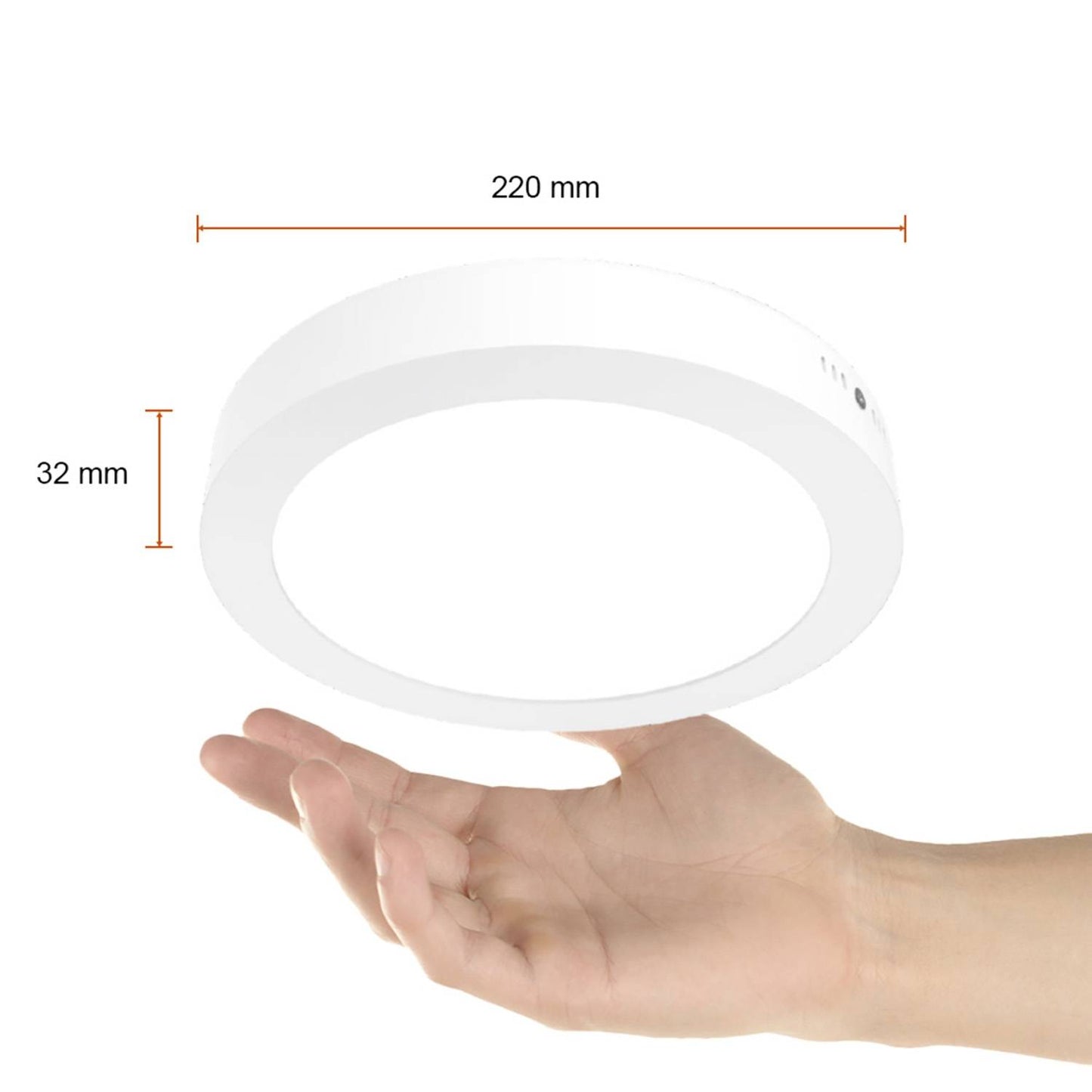 Panel LED de Superficie Redondo 18 W 6500 K 1 300 lm