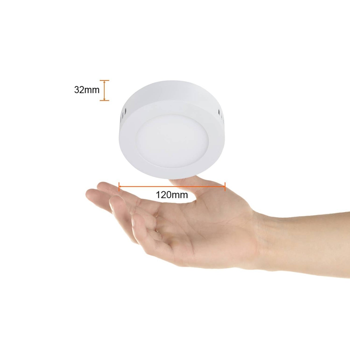 Panel LED de Superficie Redondo 6 W 3000 K 320 lm