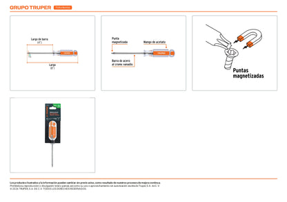 Desarmador Punta Torx T15 Mango Acetato