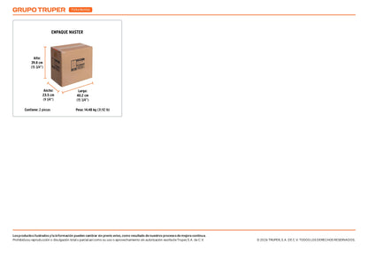 Caja 2 torres de 3 toneladas