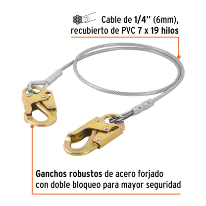 Cable de posicionamiento de acero 1.8 m