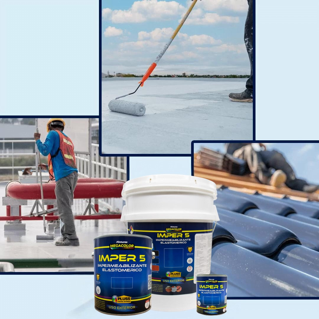 Impermeabilizante elastomérico acrílico IMPER-5 para techo