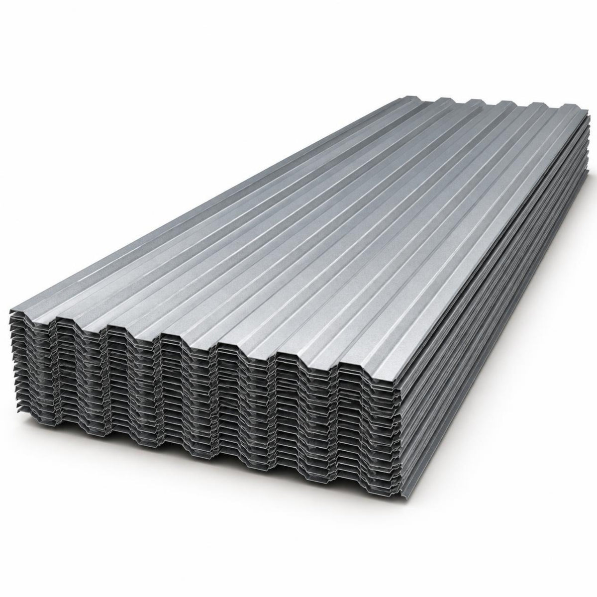 Lámina aluzinc acanalada calibre 26 de 7 m — pila de láminas largas de aluminio-zinc