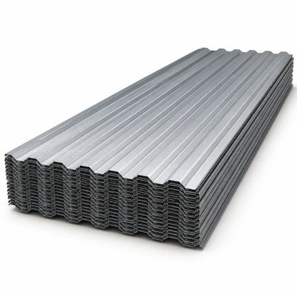Lámina aluzinc acanalada calibre 26 de 7 m — pila de láminas largas de aluminio-zinc