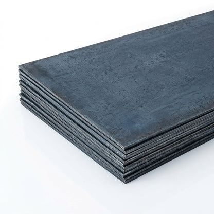Pila de láminas de hierro negro lisas de acero laminado en caliente, imagen referencial
