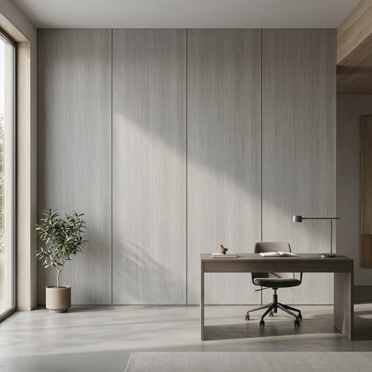 Imagen ilustrativa de Lámina Polywood Gris Natural 03 instalado