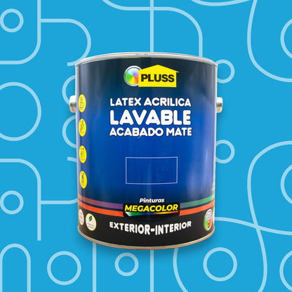Pintura látex Pluss mate acrílica lavable para interior y exterior