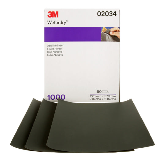 Lija al Agua Wetordry 401Q Grano 1000, 9" x 11"