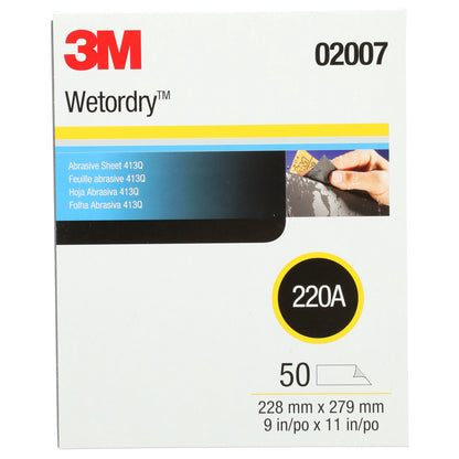 Lija al Agua Wetordry 413Q Grano 220, 9" x 11"