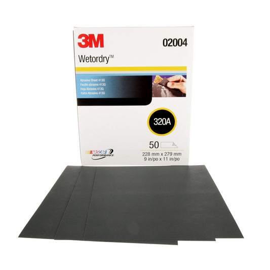 Lija al Agua Wetordry 413Q Grano 320, 9" x 11"