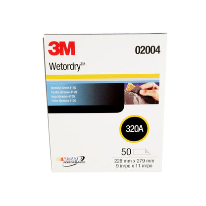 Lija al Agua Wetordry 413Q Grano 320, 9" x 11"