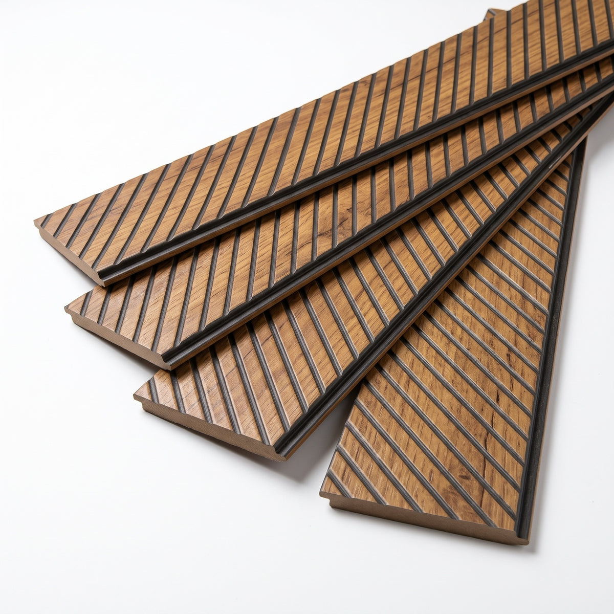 Imagen ilustrativa de Panel PS Decorativo Biselado Madera Miel, producto sobre fondo blanco