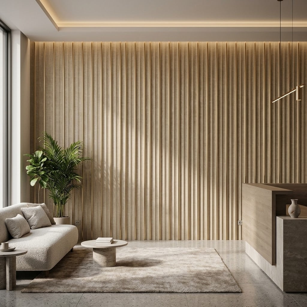 Imagen ilustrativa de Panel PS Decorativo Luxury Arena instalado