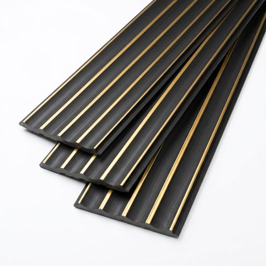 Imagen ilustrativa de Panel PS Decorativo Luxury Negro, producto sobre fondo blanco