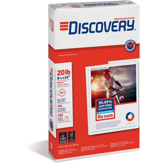 Caja de 10 resmas de papel bond Discovery blanco carta 8.5×11 de 75 g/m²