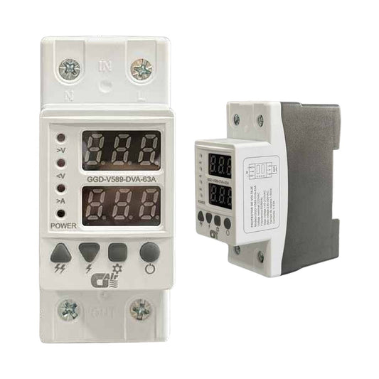 Protector de voltaje digital G Air para riel DIN de 63 A