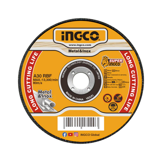 Disco de Corte para Metal e Inoxidable 114.3 mm x 1.0 mm INGCO